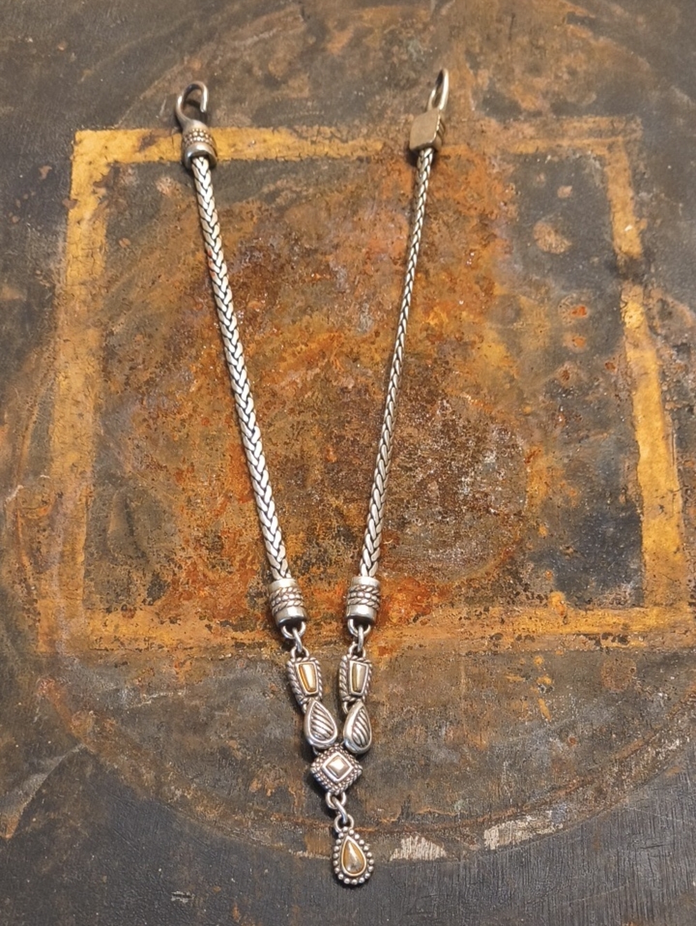 Sterling Brighton Teardrop Pendant Necklace - Silver Approx. 18" Overall Beauty!
